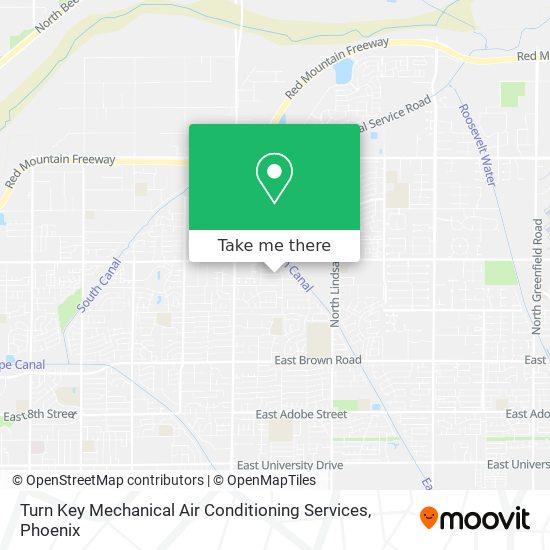 Turn Key Mechanical Air Conditioning Services map