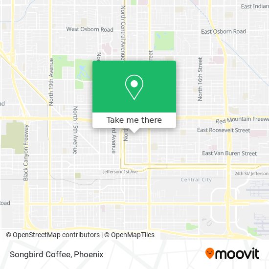 Songbird Coffee map