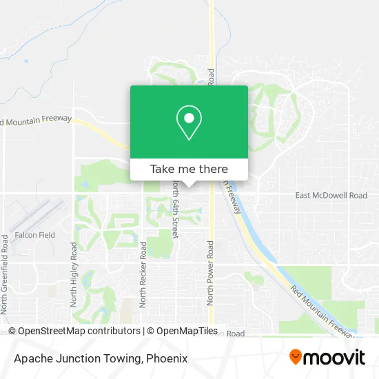 Apache Junction Towing map