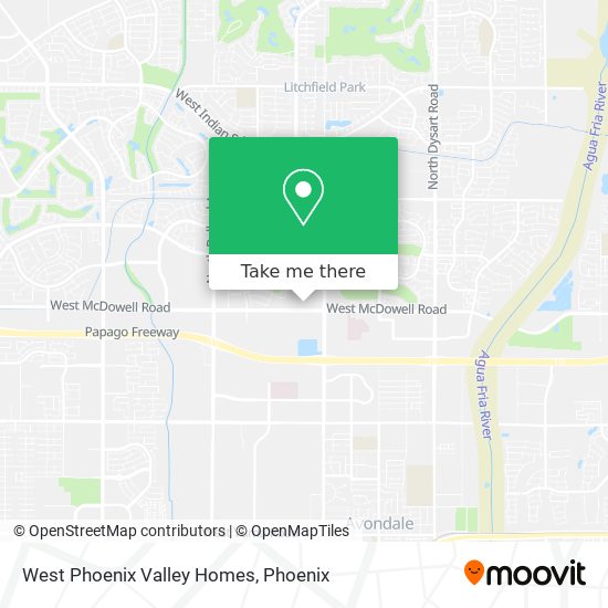 West Phoenix Valley Homes map