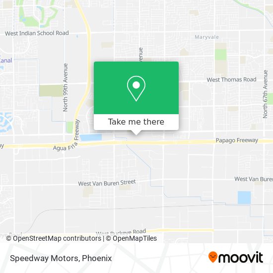 Speedway Motors map