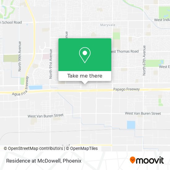 Residence at McDowell map