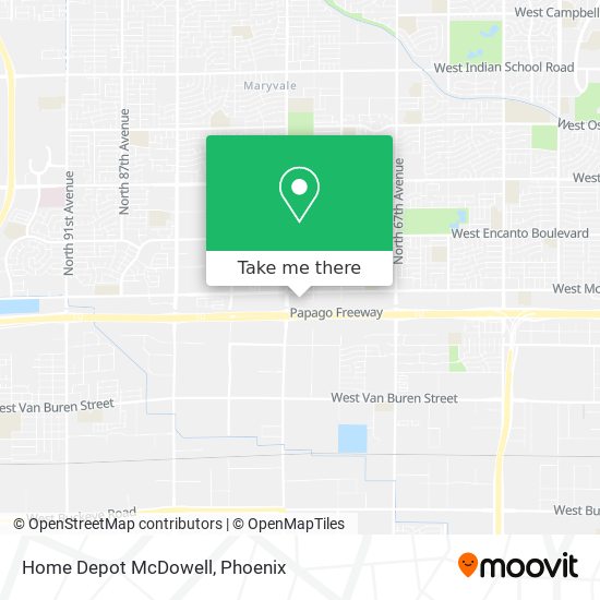 Mapa de Home Depot McDowell