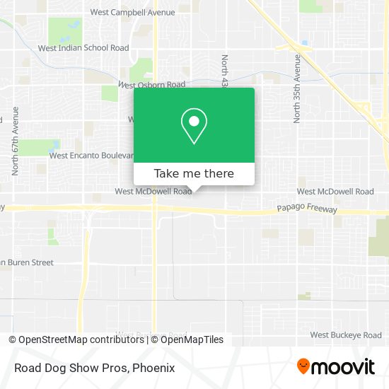 Mapa de Road Dog Show Pros