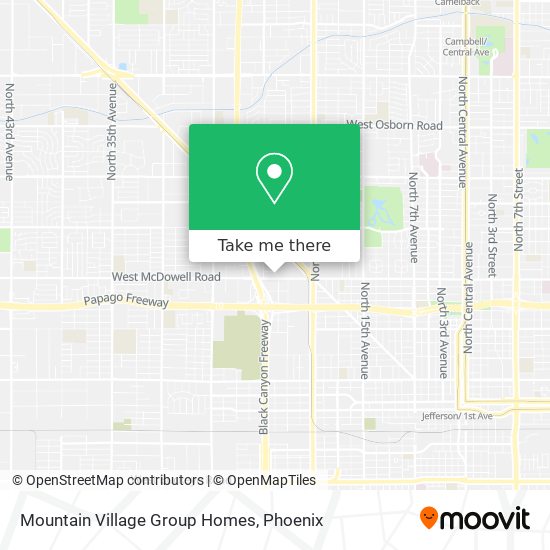 Mountain Village Group Homes map