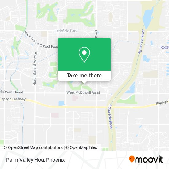 Mapa de Palm Valley Hoa