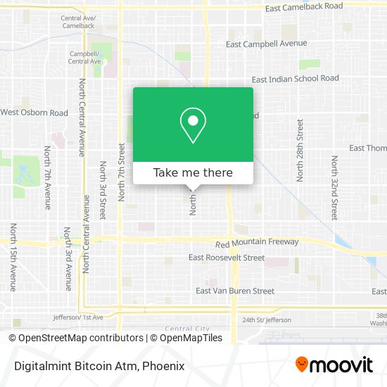 Mapa de Digitalmint Bitcoin Atm