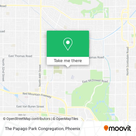 The Papago Park Congregation map