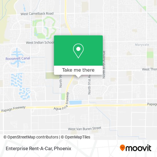 Enterprise Rent-A-Car map