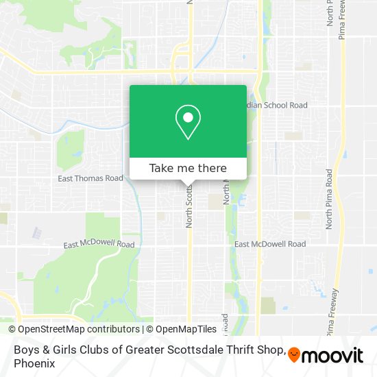 Mapa de Boys & Girls Clubs of Greater Scottsdale Thrift Shop