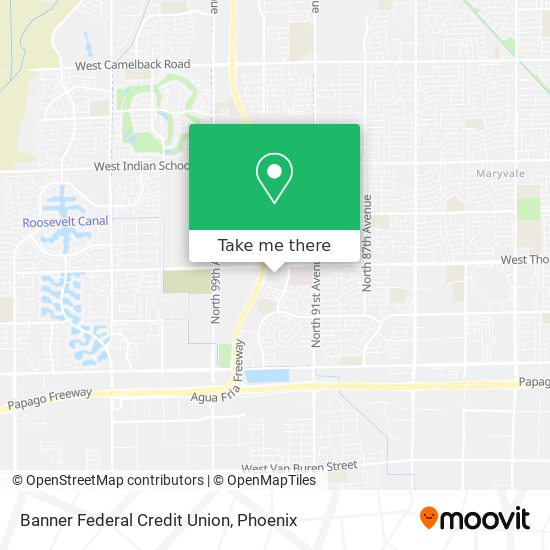 Banner Federal Credit Union map