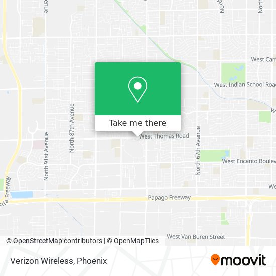 Verizon Wireless map