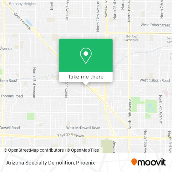 Mapa de Arizona Specialty Demolition