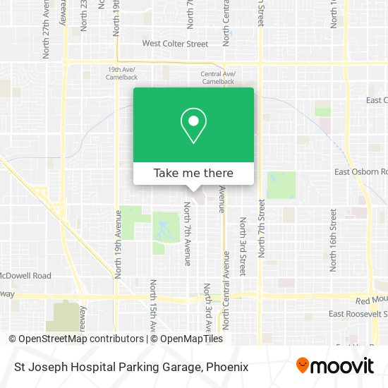 Mapa de St Joseph Hospital Parking Garage