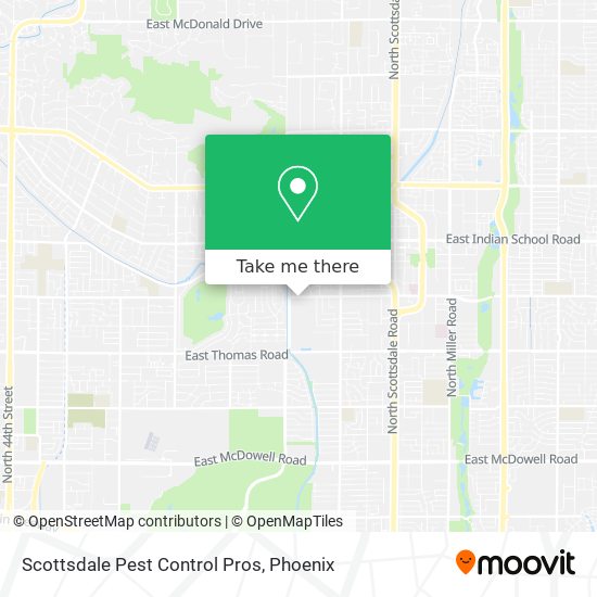 Mapa de Scottsdale Pest Control Pros