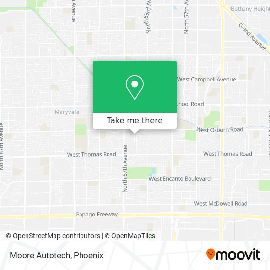 Moore Autotech map