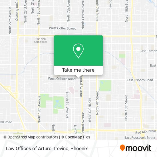 Mapa de Law Offices of Arturo Trevino