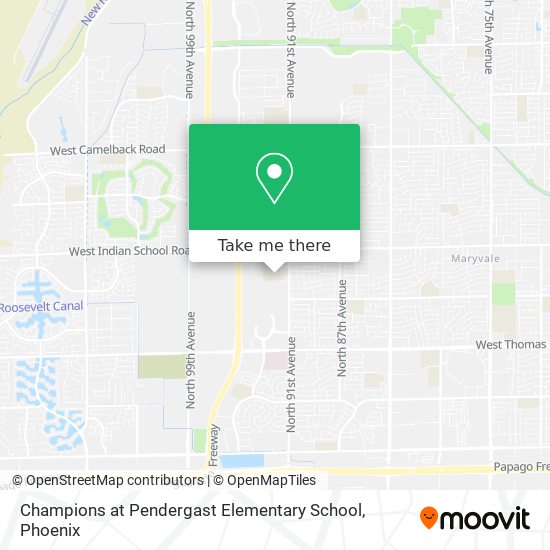 Champions at Pendergast Elementary School map