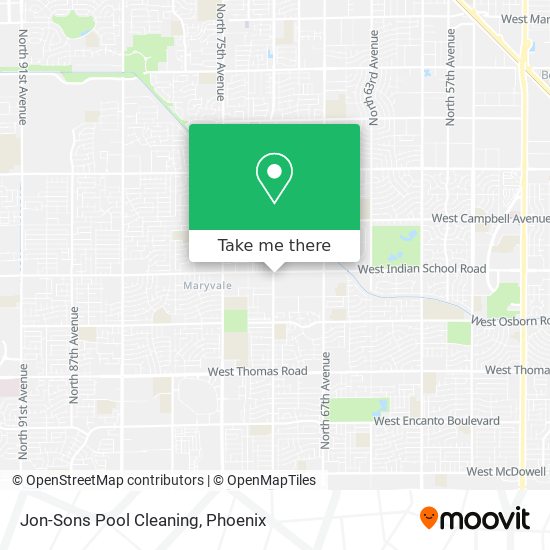 Jon-Sons Pool Cleaning map