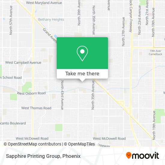 Sapphire Printing Group map