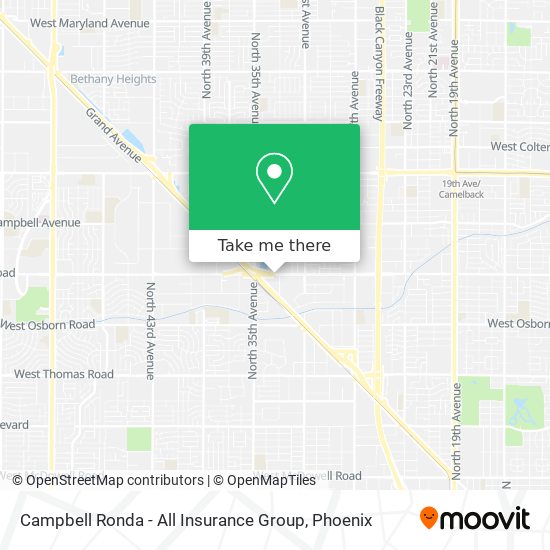 Campbell Ronda - All Insurance Group map