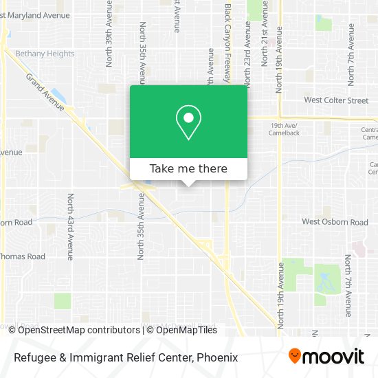 Mapa de Refugee & Immigrant Relief Center