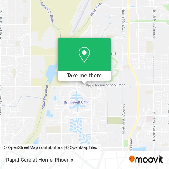 Rapid Care at Home map