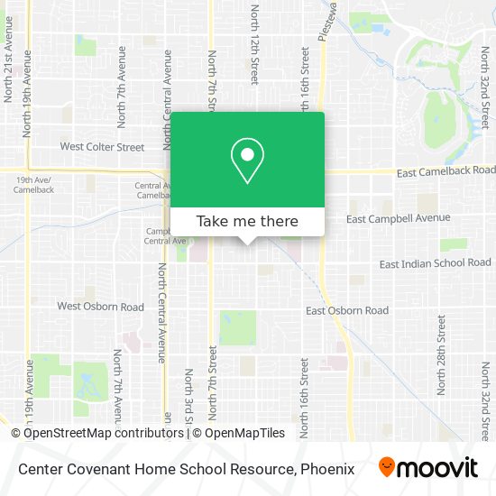 Center Covenant Home School Resource map