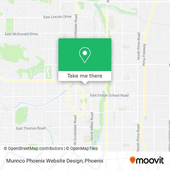 Munnco Phoenix Website Design map