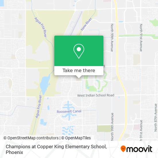 Champions at Copper King Elementary School map