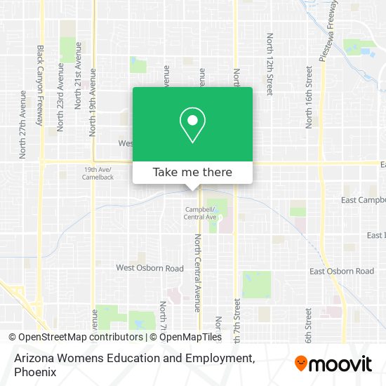 Arizona Womens Education and Employment map