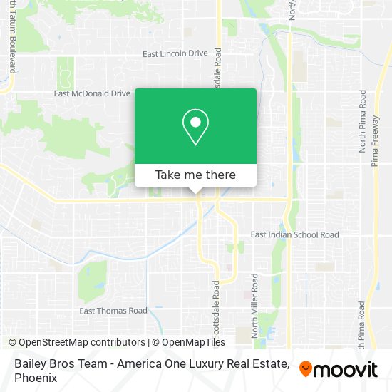 Mapa de Bailey Bros Team - America One Luxury Real Estate