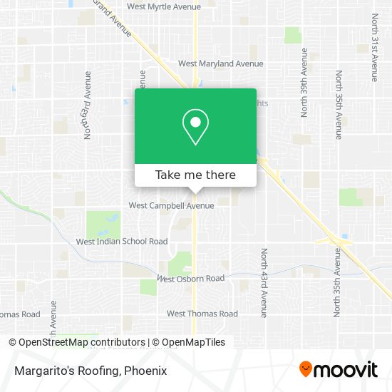 Margarito's Roofing map