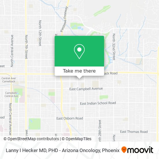 Lanny I Hecker MD, PHD - Arizona Oncology map