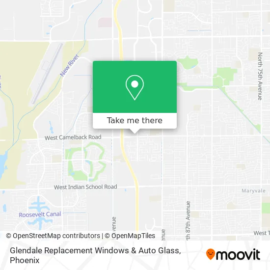 Glendale Replacement Windows & Auto Glass map