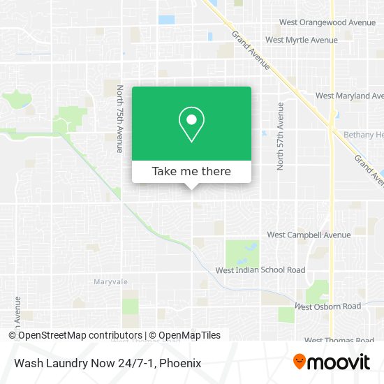 Mapa de Wash Laundry Now 24/7-1