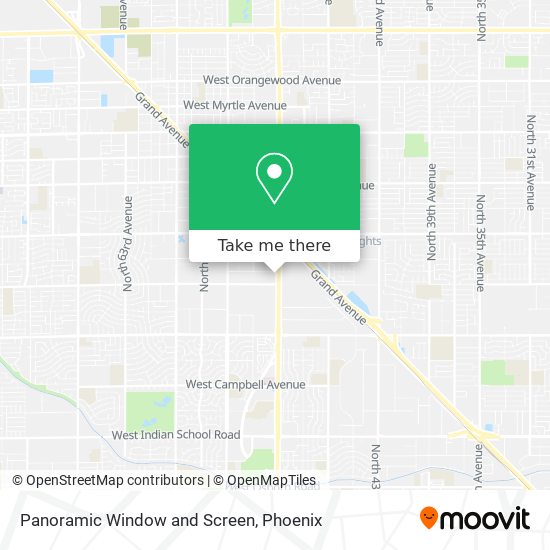 Panoramic Window and Screen map