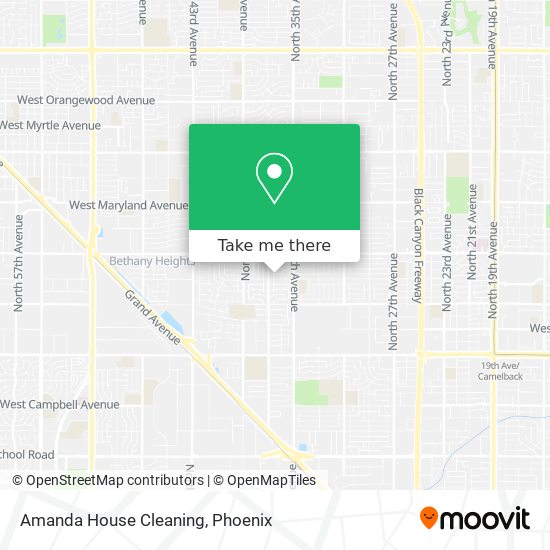 Amanda House Cleaning map