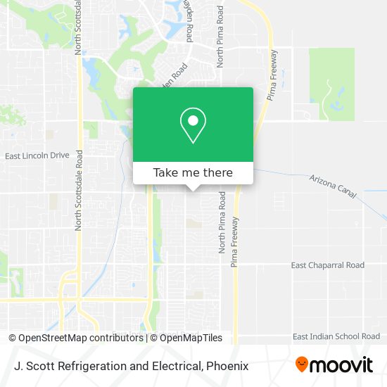 J. Scott Refrigeration and Electrical map