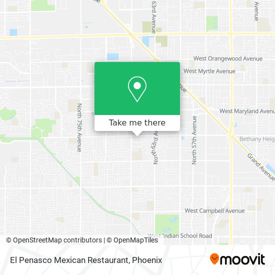 El Penasco Mexican Restaurant map
