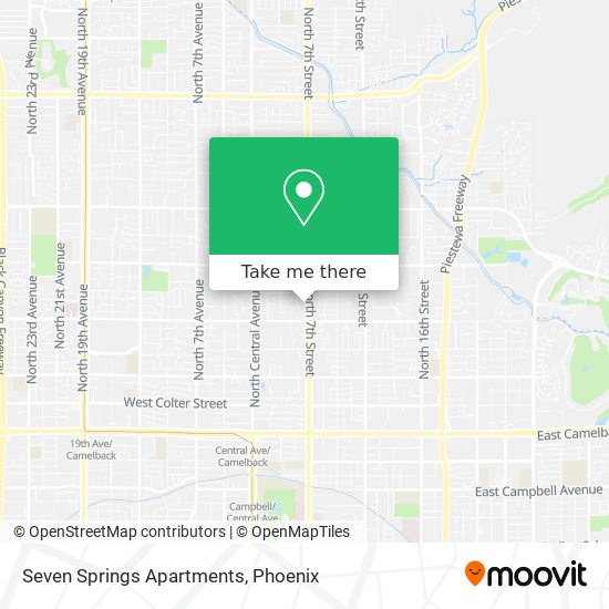 Seven Springs Apartments map