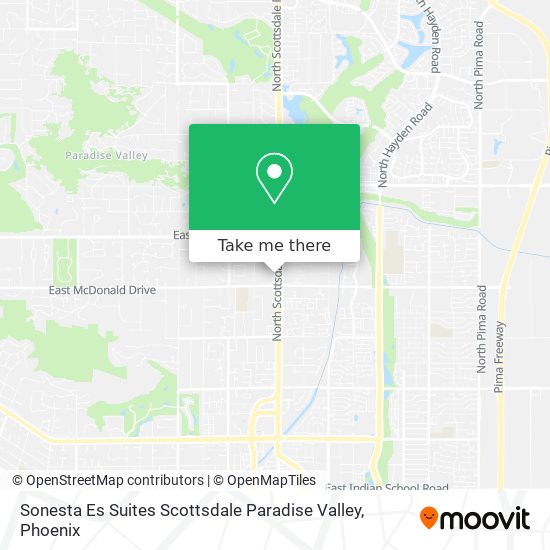 Sonesta Es Suites Scottsdale Paradise Valley map