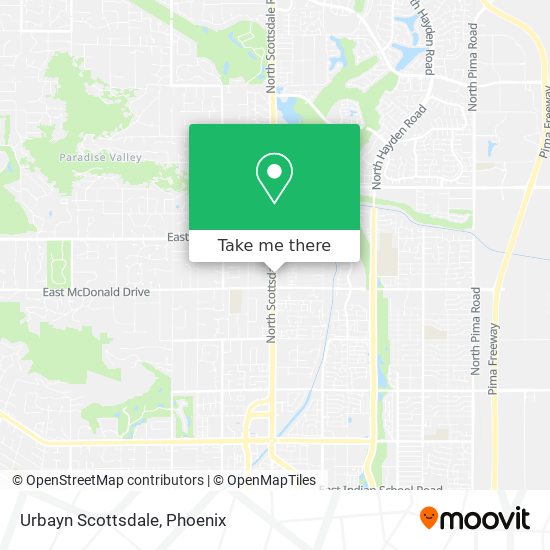 Urbayn Scottsdale map