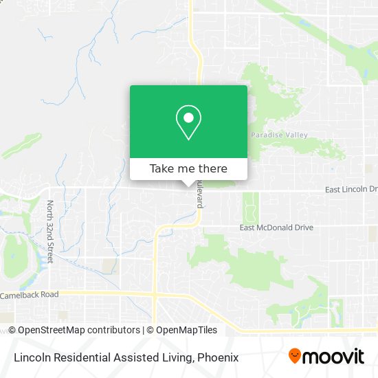 Mapa de Lincoln Residential Assisted Living