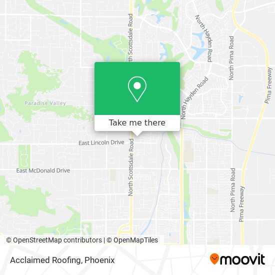 Mapa de Acclaimed Roofing