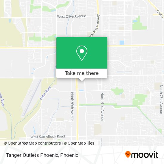 Mapa de Tanger Outlets Phoenix