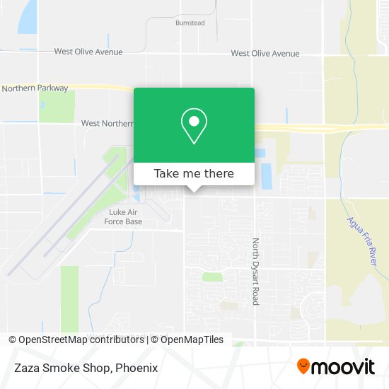 Mapa de Zaza Smoke Shop