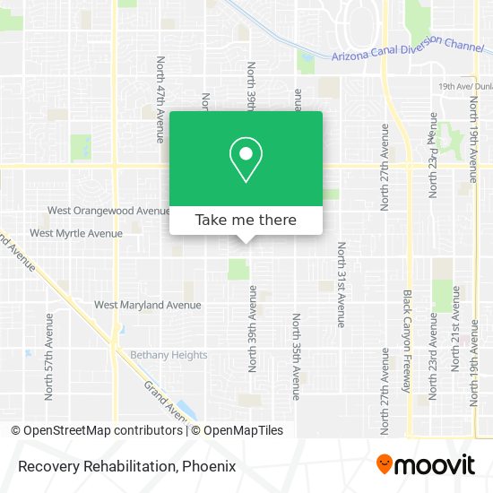 Recovery Rehabilitation map