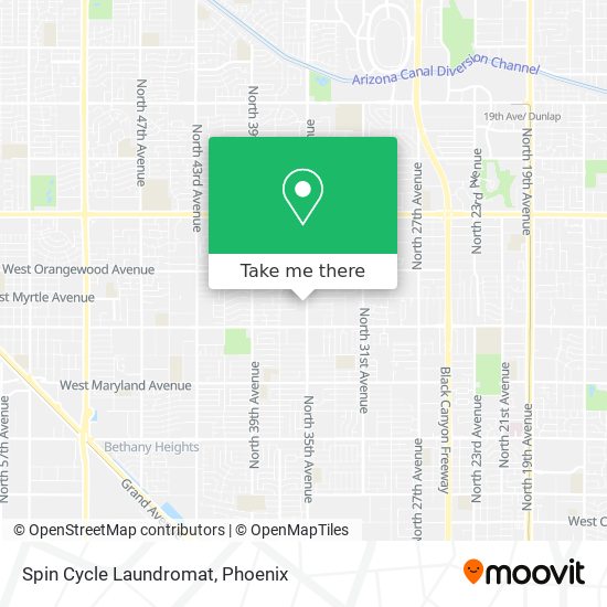 Spin Cycle Laundromat map