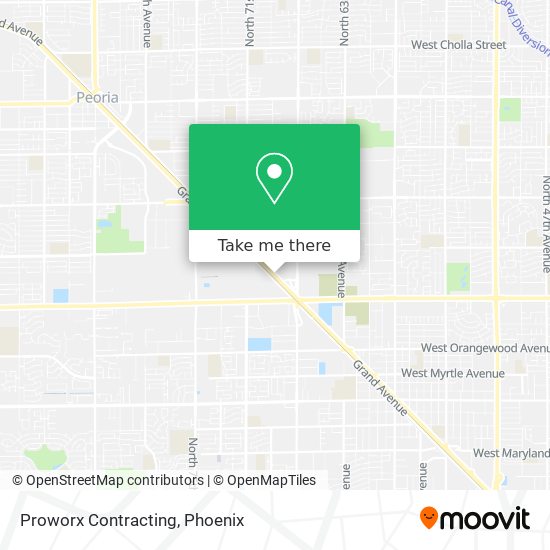 Proworx Contracting map